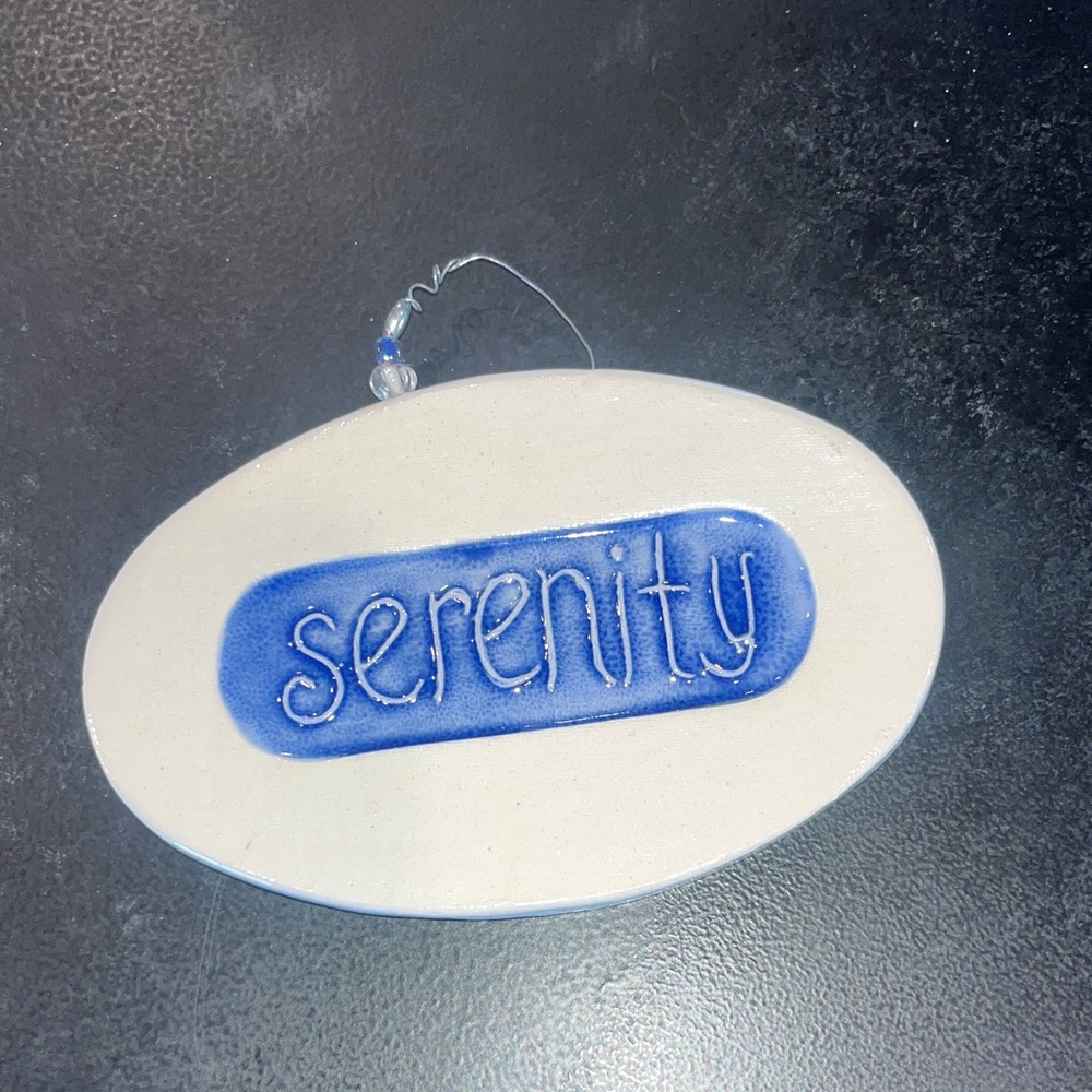 Glazed Resin ‘Serenity’ Plaque